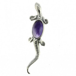 Sterling Silver Amethyst Pendant P34-09