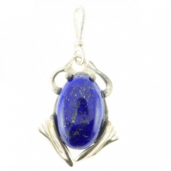 Sterling Silver Lapis Lazuli Pendant P34-11