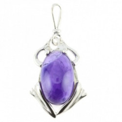 Sterling Silver Amethyst Pendant P34-11