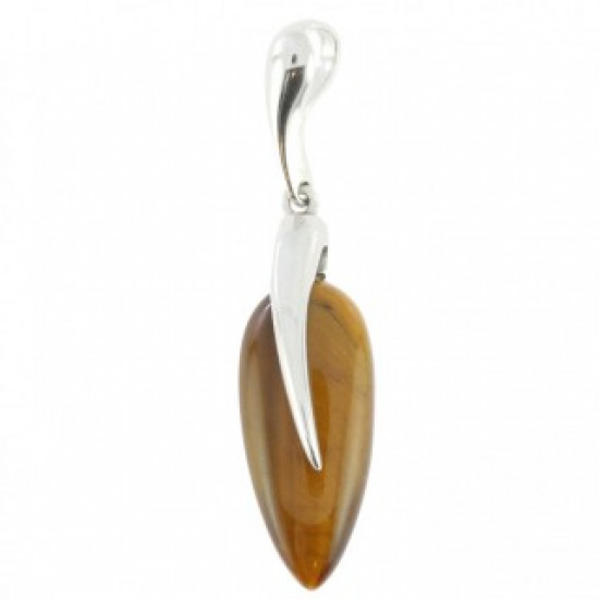 Sterling Silver Tiger's Eye Pendant