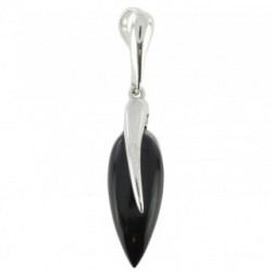 Sterling Silver Black Onyx Pendant P38-03
