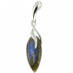 Sterling Silver Labradorite Pendant P38-04