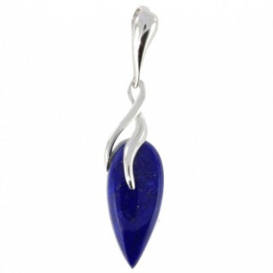 Sterling Silver Lapis Lazuli Pendant P38-04