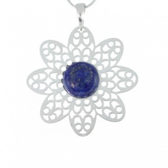 Sterling Silver Lapis Lazuli Pendant P42-02