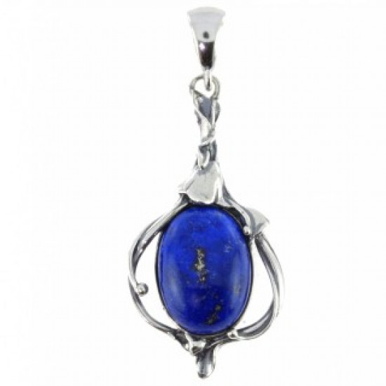 Sterling Silver Lapis Lazuli Pendant P50-01