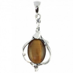 Sterling Silver Tiger's Eye Pendant