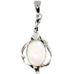 Sterling Silver Moonstone Pendant P50-01