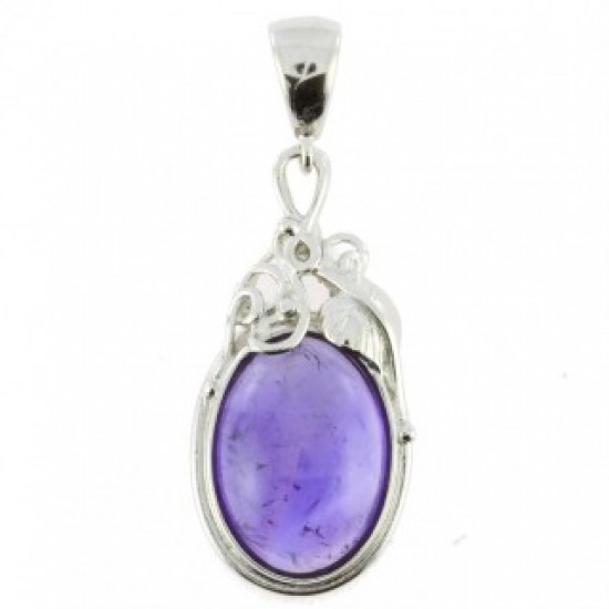 Sterling Silver Amethyst Pendant P50-02 Sterling Silver Amethyst Pendant P50-02