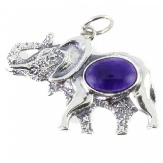 Sterling Silver Amethyst Pendant P50-04