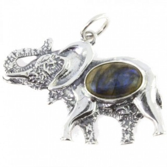 Sterling Silver Labradorite Pendant P50-04