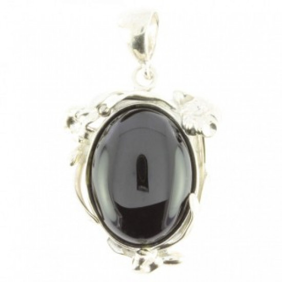 Sterling Silver Black Onyx Pendant P54-02