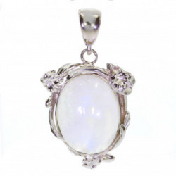 Sterling Silver Moonstone Pendant P54-02