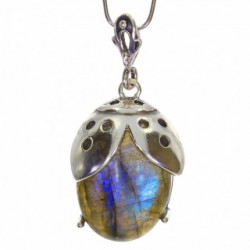 Sterling Silver Labradorite Pendant P58-01