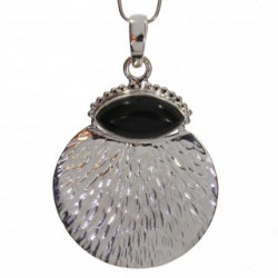 Sterling Silver Black Onyx Pendant P721-00