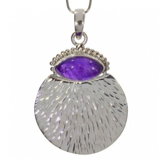 Sterling Silver Amethyst Pendant P-72100 Sterling Silver Amethyst Pendant P-72100