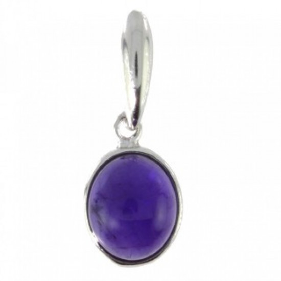 Sterling Silver Amethyst Pendant P22-04