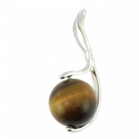 Sterling Silver Tiger's Eye Pendant