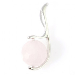 Sterling Silver Rose Quartz Pendant