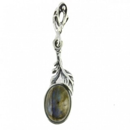 Sterling Silver Labradorite Pendant P22-08