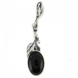 Sterling Silver Black Onyx Pendant P22-08