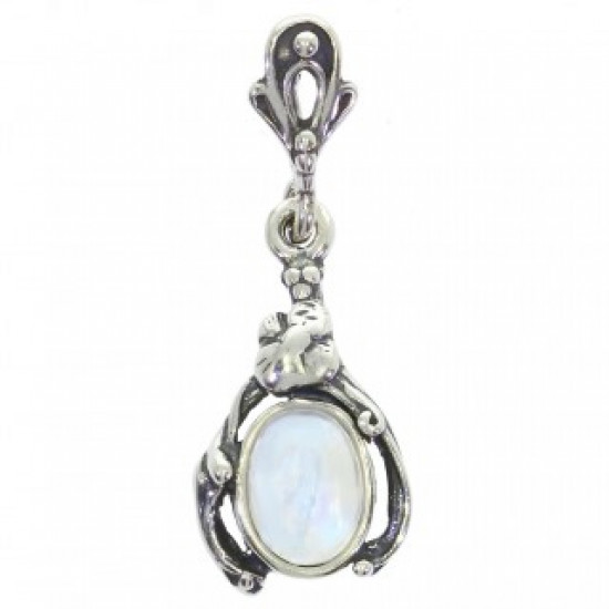 Sterling Silver Moonstone Pendant P22-09