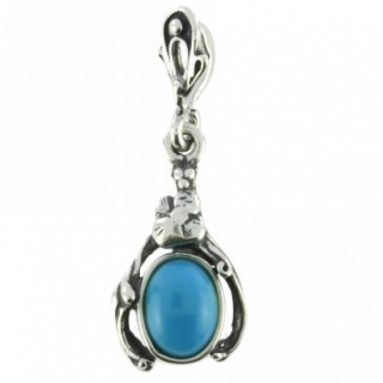 Sterling Silver Turquoise Pendant