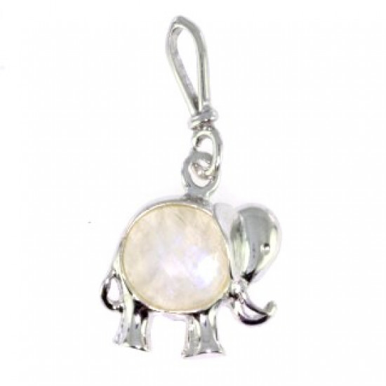 Sterling Silver Moonstone Pendant P26-04