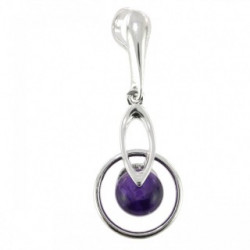 Sterling Silver Amethyst Pendant P26-07