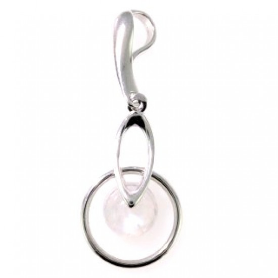 Sterling Silver Moonstone Pendant P26-08