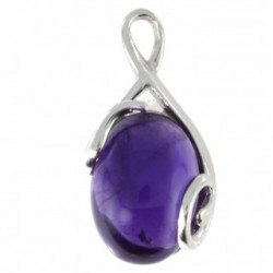 Sterling Silver Amethyst Pendant P26-08