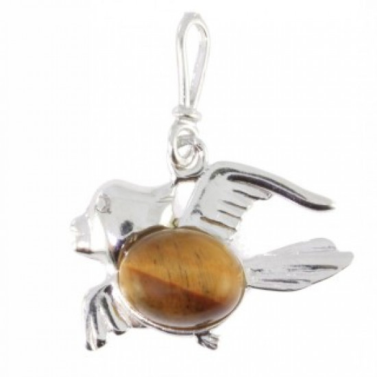 Sterling Silver Tiger's Eye Pendant