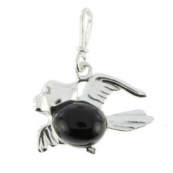 Sterling Silver Black Onyx Pendant P26-10