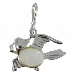 Sterling Silver Moonstone Pendant P26-10