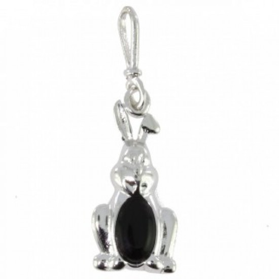 Sterling Silver Black Onyx Pendant P26-12