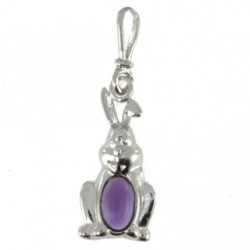 Sterling Silver Amethyst Pendant P26-12