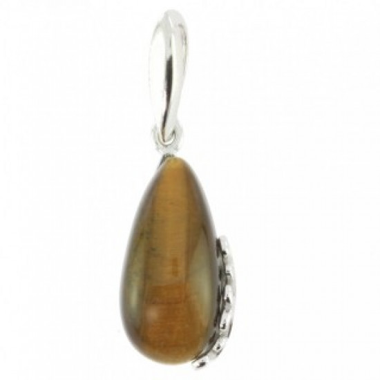 Sterling Silver Tiger's Eye Pendant