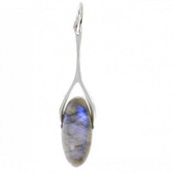 Sterling Silver Labradorite Pendant P26-16