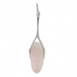 Sterling Silver Rose Quartz Pendant