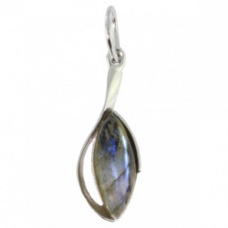 Sterling Silver Labradorite Pendant P26-17