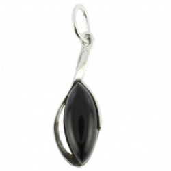 Sterling Silver Black Onyx Pendant P26-17
