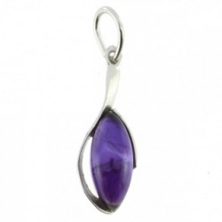 Sterling Silver Amethyst Pendant P26-17