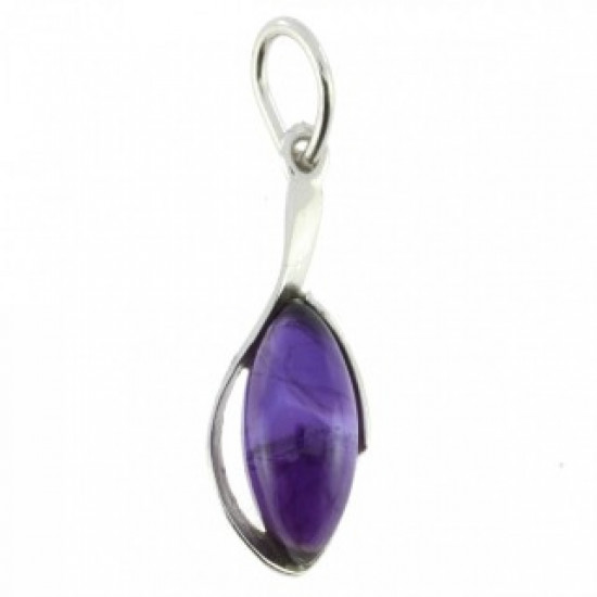Sterling Silver Amethyst Pendant P26-17