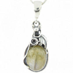 Sterling Silver Labradorite Pendant P30-01
