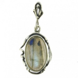 Sterling Silver Labradorite Pendant P30-02