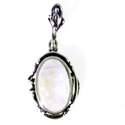 Sterling Silver Moonstone Pendant P30-02