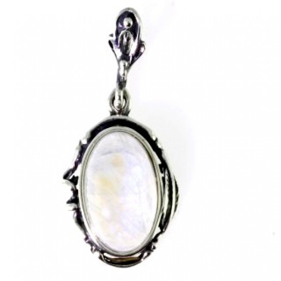 Sterling Silver Moonstone Pendant P30-02