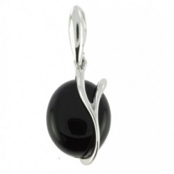 Sterling Silver Black Onyx Pendant P30-04