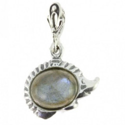 Sterling Silver Labradorite Pendant P30-07 