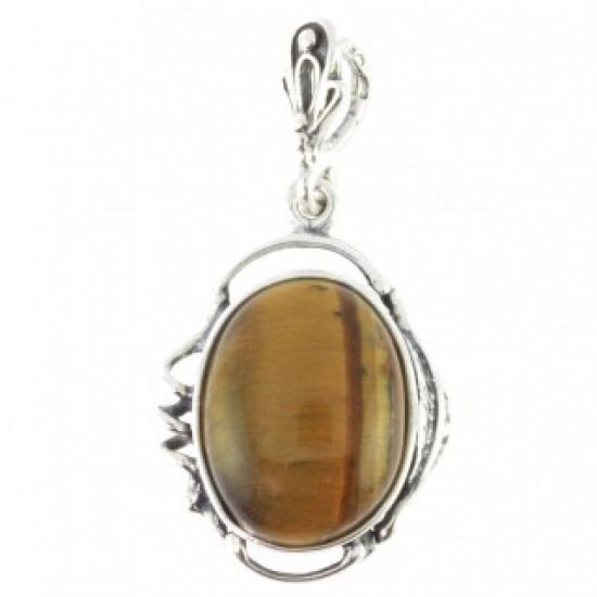 Sterling Silver Tiger's Eye Pendant
