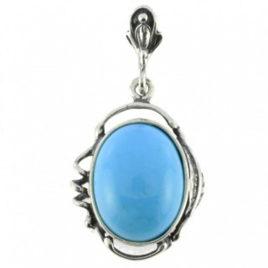 Sterling Silver Turquoise Pendant